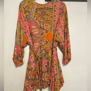 Paisley Mini Dress Size Small